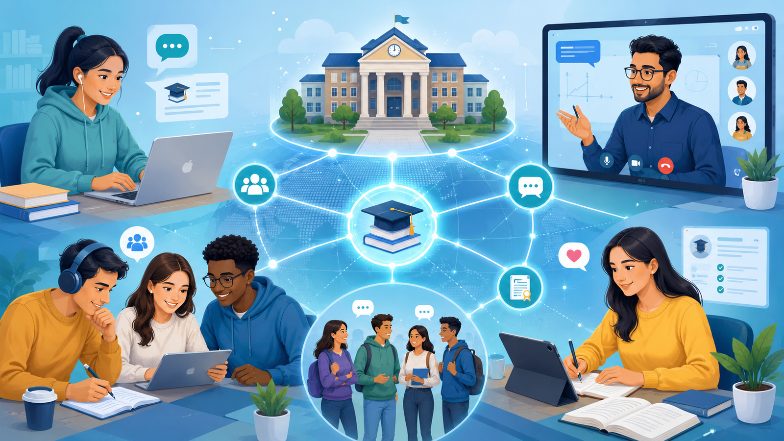 Building Stronger Educational Communities: How Study Networks Connect Students, Tutors, and Institutes